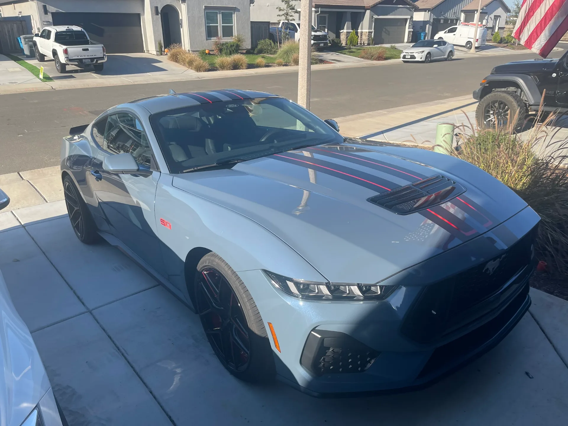 Aron Taylor Mustang side stripes